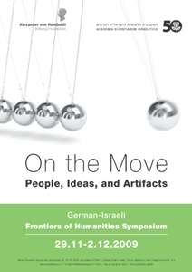 Annual German-Israeli “Frontiers of the  Humanities” Symposium for Young Scholars