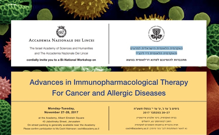 Bi-National Workshop by The Israel Academy of Sciences and Humanities and The Accademia Nazionale Dei Lincei