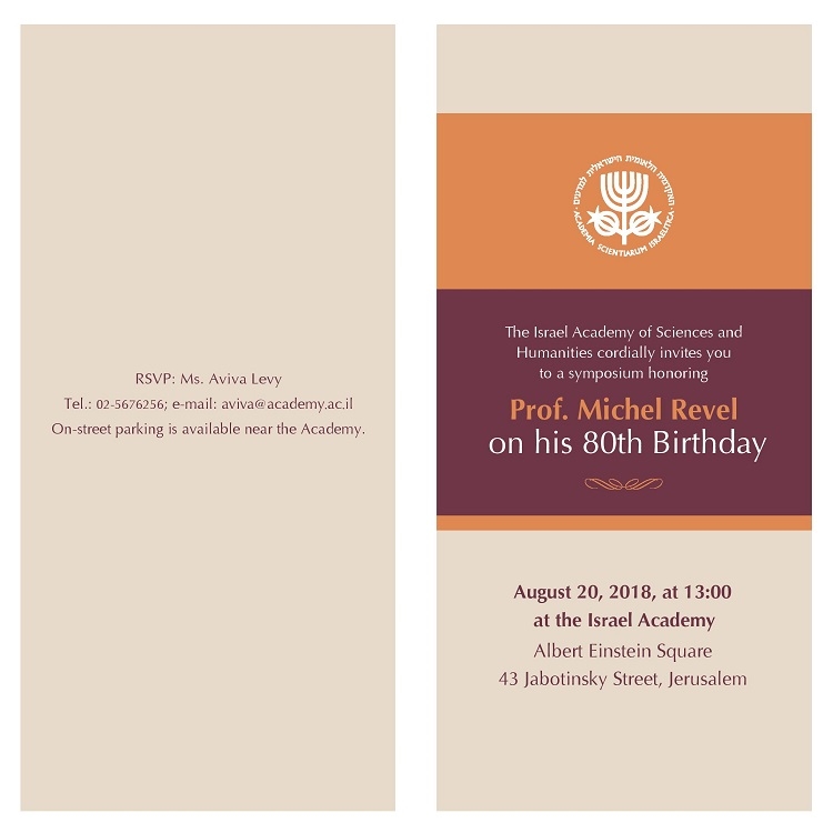 A Symposium honoring Prof. Michel Revel on his 80th Birthday