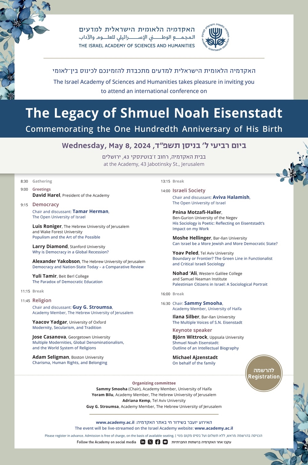 The Legacy of Shmuel Noah Eisenstadt: Commemorating the One Hundredth Anniversary of His Birth